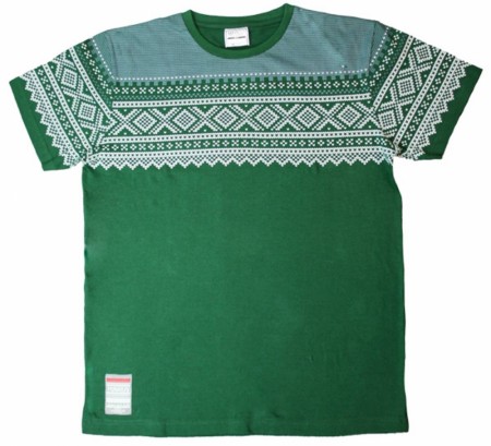 T-skjorte med Mariusmønster, grønn STR XS-XXL