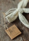 Jute Rosett oppheng, offwhite thumbnail