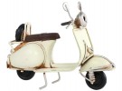 Scooter retro metall, hvit thumbnail