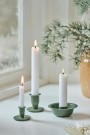 Grønn lysestake Hygge i metall, til bedelys thumbnail