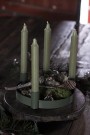 Kronelys - mosegrønn rustikk thumbnail