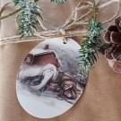 Gammelnissen merkelapper, 8 stk m/jutetråd thumbnail