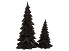 Juletre sort gullglitter 15 cm thumbnail