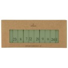 Kalenderlys 1-24 støvgrønn thumbnail