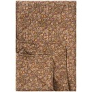 Teppe, støvet bordeaux med blå, gule og grønne blomster thumbnail