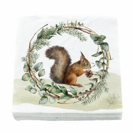 Servietter, Ekorn i krans