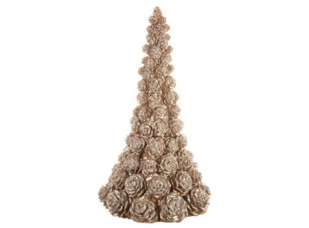 Juletre kongler sølv 25,7 cm