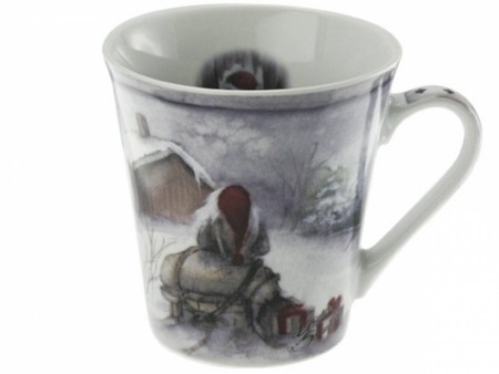 Gammelnissen kopp nr 8, nisse med kjelke