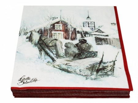 Vinterbarn servietter