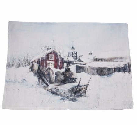 Vinterbarn brikke, barn i fjellheimen