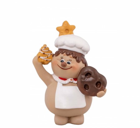 Pepperkakefigur med kringle, liten