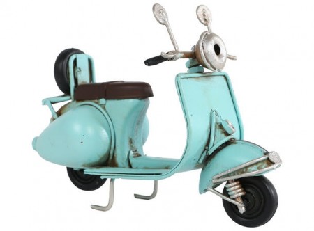 Scooter retro metall, blå