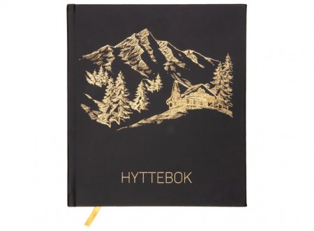 Hyttebok fjell sort, 21x24 cm