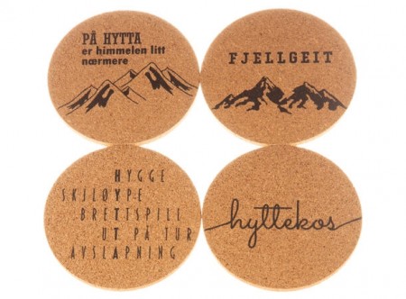 Glassbrikker Hyttekos 4-pk