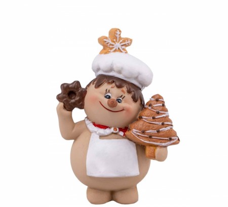 Pepperkakefigur med juletre, liten