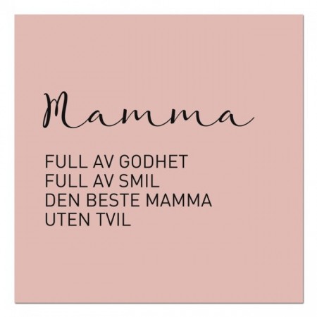 Kort «Mamma - full av godhet…»