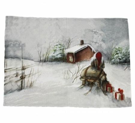 Gammelnissen brikke, nisse med slede