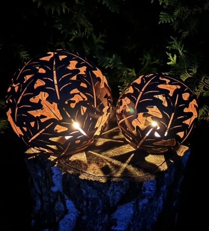 RUST eike-klode 17 cm til lys