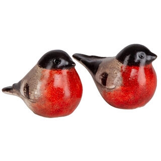 Dompap figur keramikk 7x5 cm
