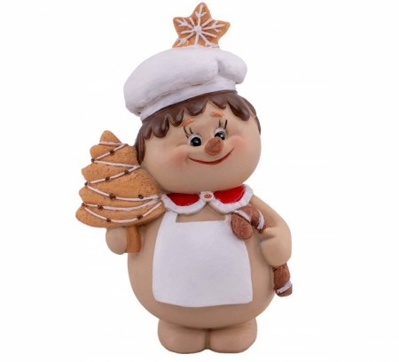 Pepperkakefigur med juletre, stor