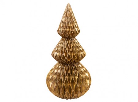 Juletre pyramide/spyd gull 17 cm